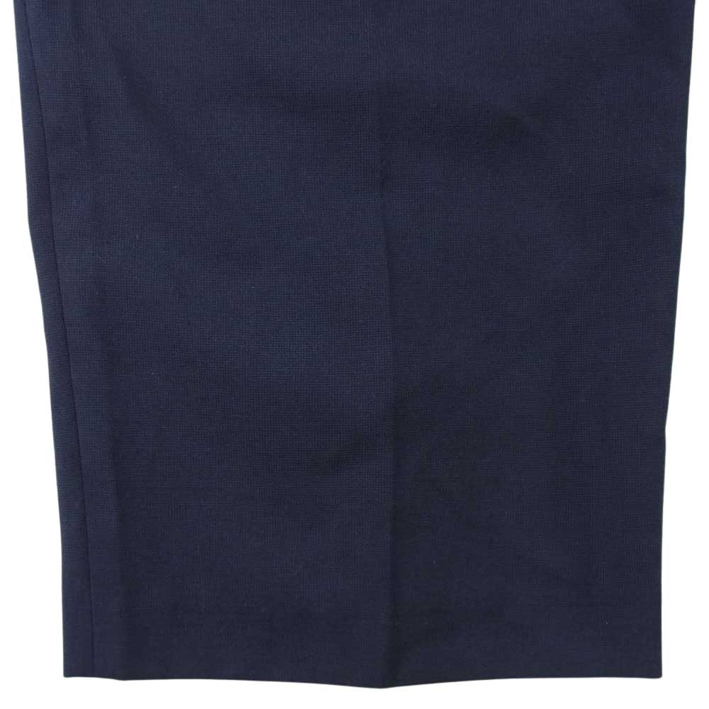 エトレトウキョウ 1223420005-0 2タック ワイド レーヨン リネン フォールドベルト スラックス パンツ ネイビー系 M【中古】