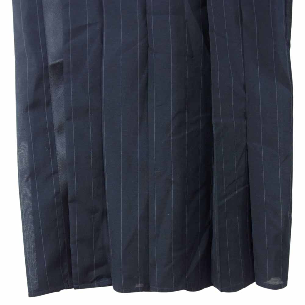 Sacai サカイ 23SS 23-06543 Pleated Pants ストライプ プリーツ サイドライン ワイド スラックスパンツ ブラック系 2【美品】【中古】