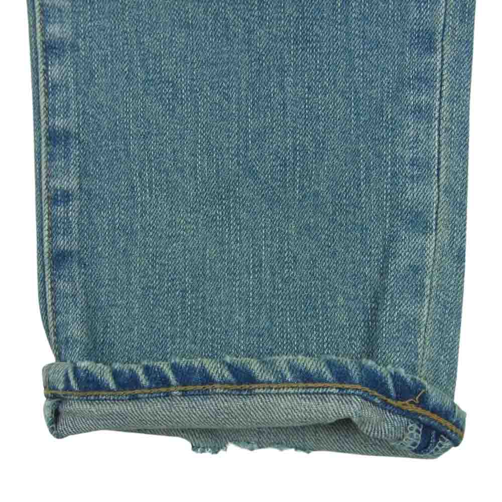 SAINT LAURENT サンローラン 17AW 476095 デストロイ加工 クラッシュ ダメージ スキニー デニム パンツ インディゴブルー系 30【美品】【中古】