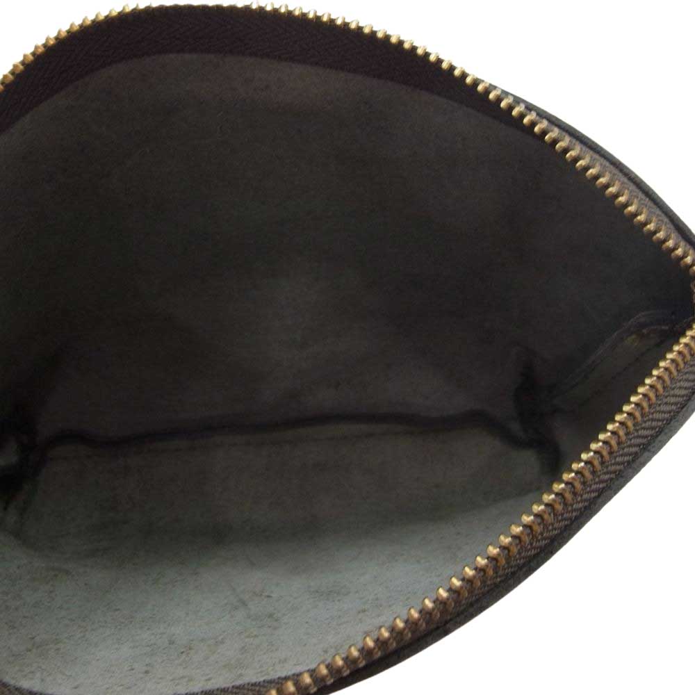 ヴァスコ レザー ポーチ オリーブ系【中古】