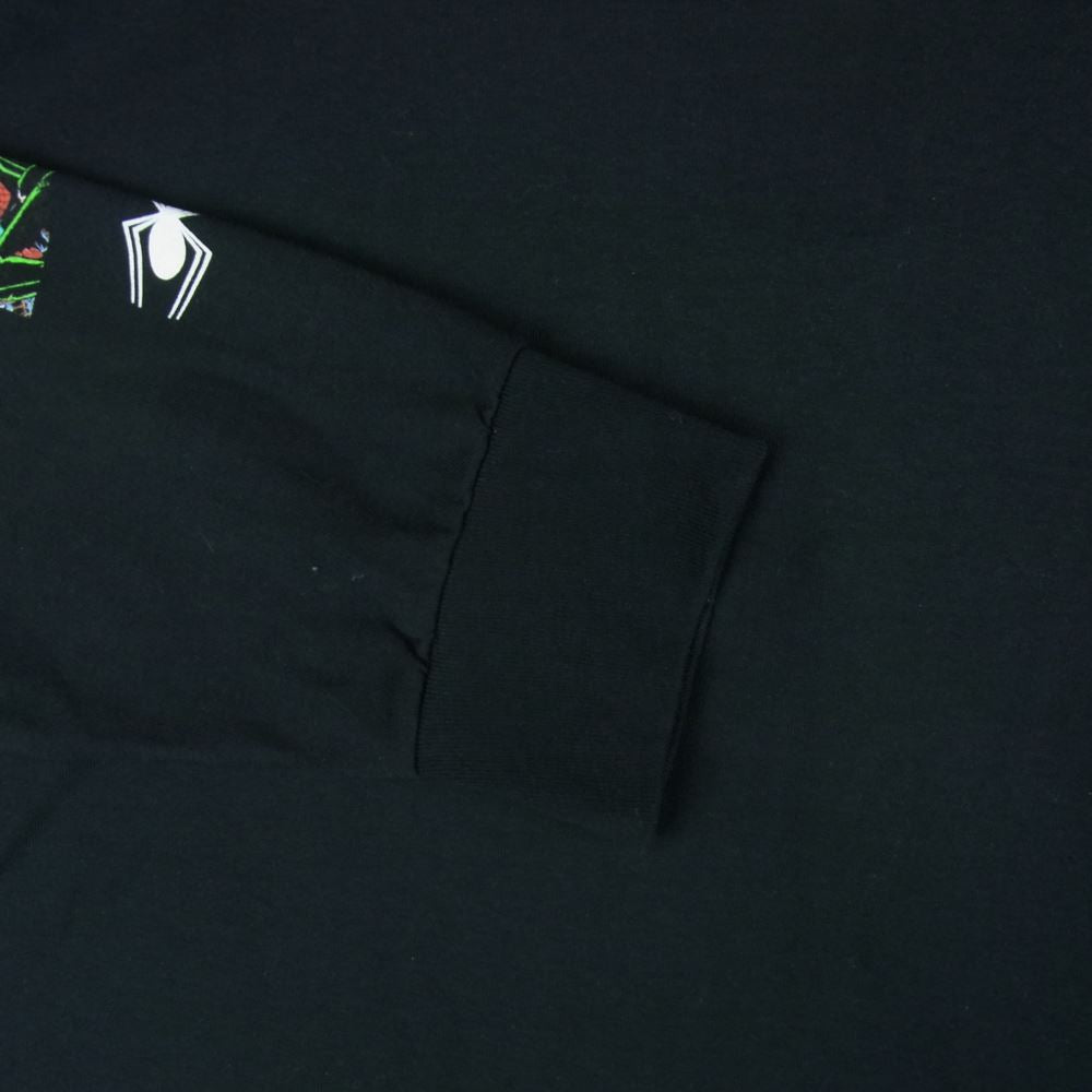 HUF ハフ TS02054 X SPIDERMAN スパイダーマン SPIDEY SENSE LS TEE ロングスリーブ 長袖 Tシャツ ブラック系 XL【中古】