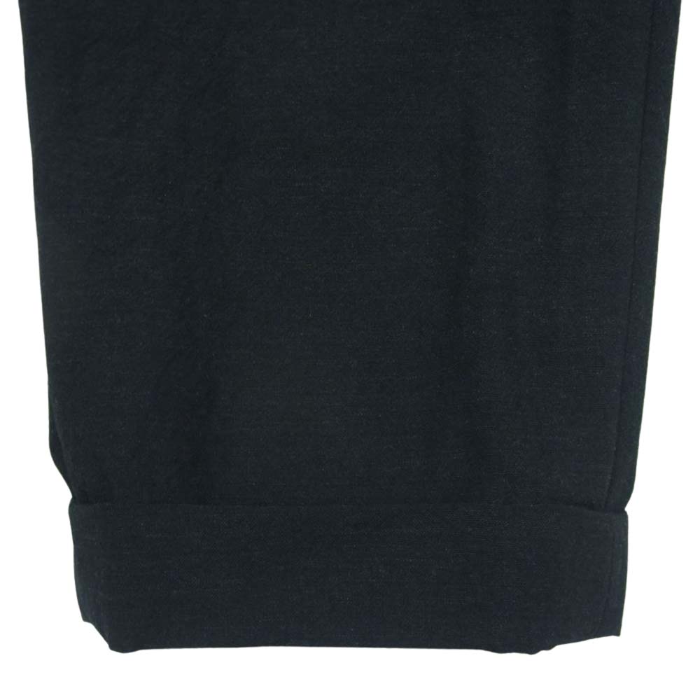 COMOLI コモリ 23SS X01-03005 ウール 2タック パンツ 日本製 ブラック系 1【中古】