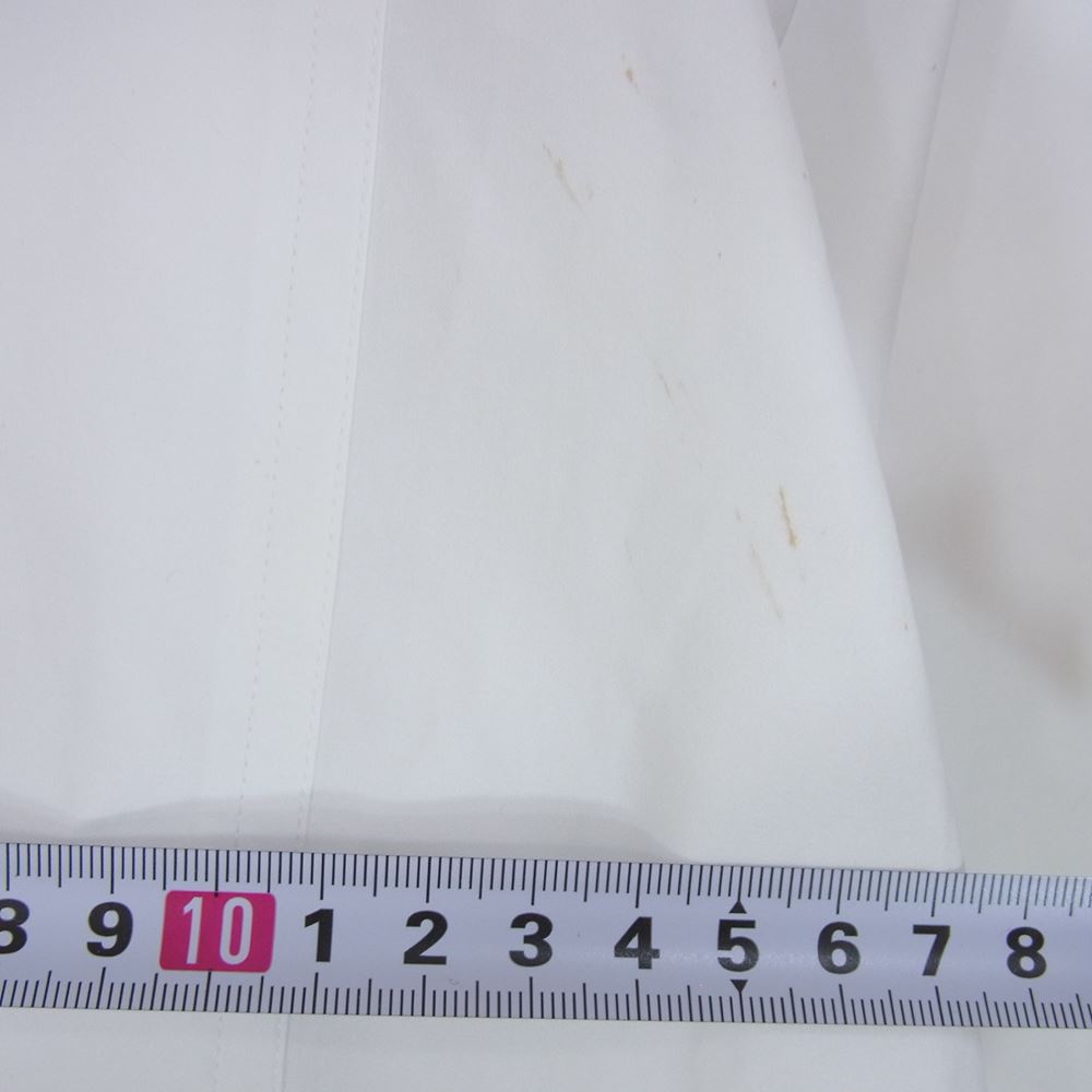 JIL SANDER ジルサンダー 19SS JSUO742226 MO244300 Silence Short Sleeved Shirt サイレンス ショート スリーブ シャツ ビッグポケット コットン 半袖 ホワイト系 40【中古】