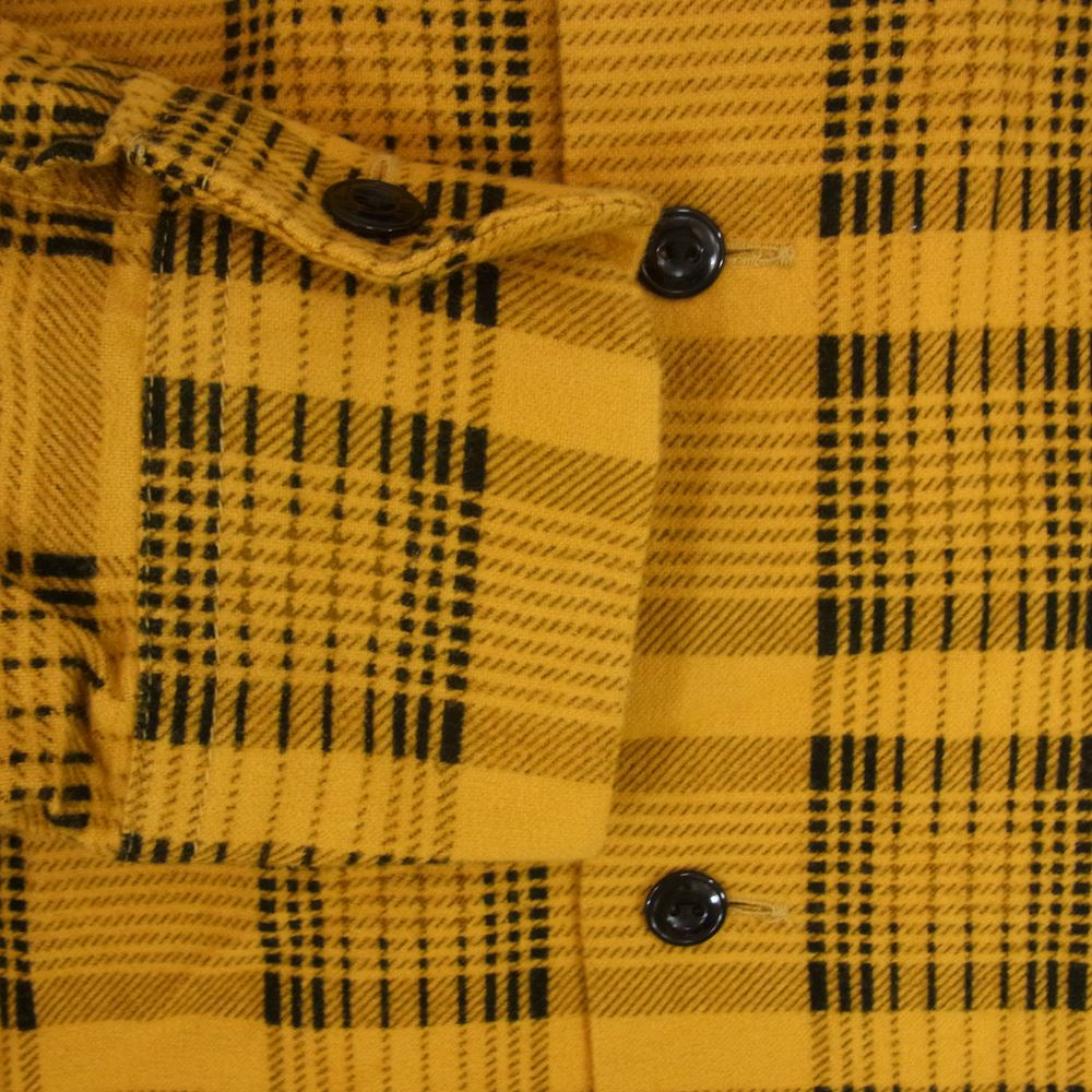 NEIGHBORHOOD ネイバーフッド 19SS 191TSNH-SHM09 B&C / C-SHIRT チェック ネル シャツ イエロー系 S【極上美品】【中古】