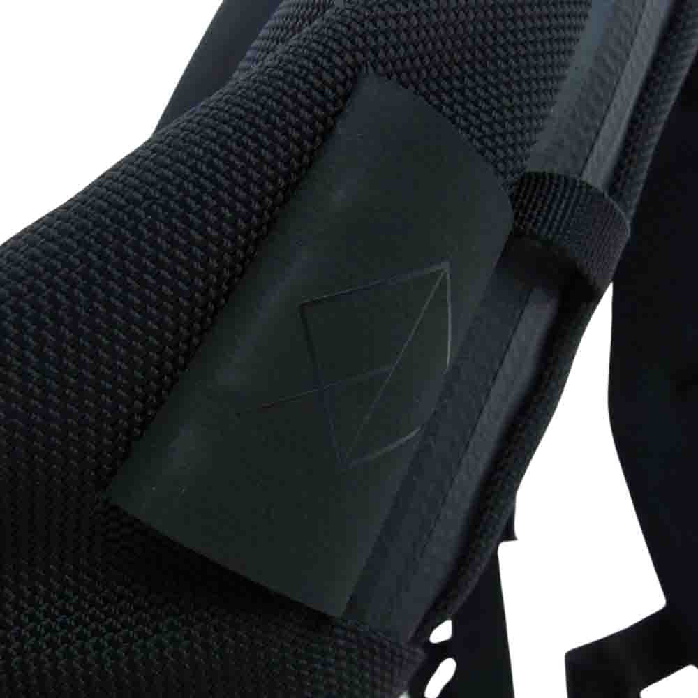 ウェクスレイ コーデュラ ナイロン イエロー マルチポケット バックパック リュック ブラック系【中古】