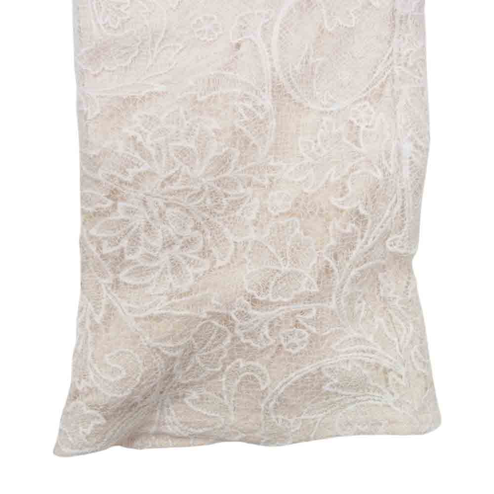 タダシショージ AVM17381BR Bridal ARDEN JUMPSUIT 総レース ジャンプスーツ ドレス オフホワイト系 2【中古】