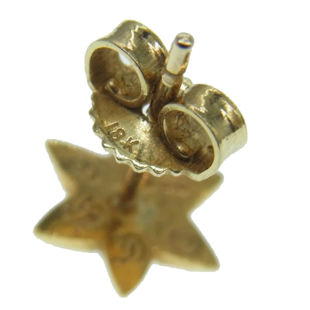 CHROME HEARTS クロムハーツ(原本無) 22K CO STAR DMND スタースタッド ゴールド ピアス ゴールド系【中古】
