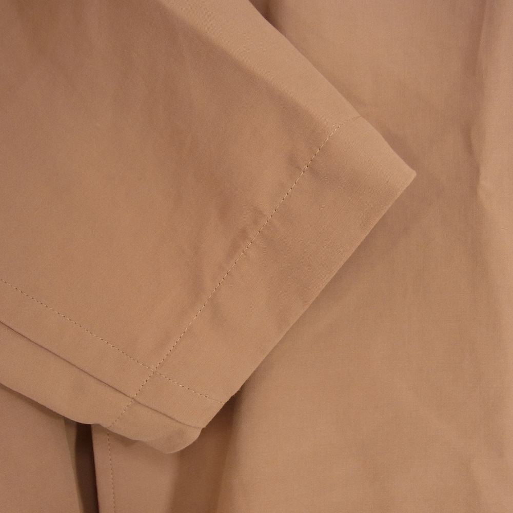 ヨーク 19SS YK19SS0030B テンセル コットン オープンカラー 長袖 シャツ ブラウン系 S【中古】