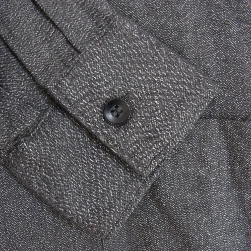 COMOLI コモリ 20AW S03-02005 ヨリ杢 オープンカラー シャツ グレー系 1【極上美品】【中古】