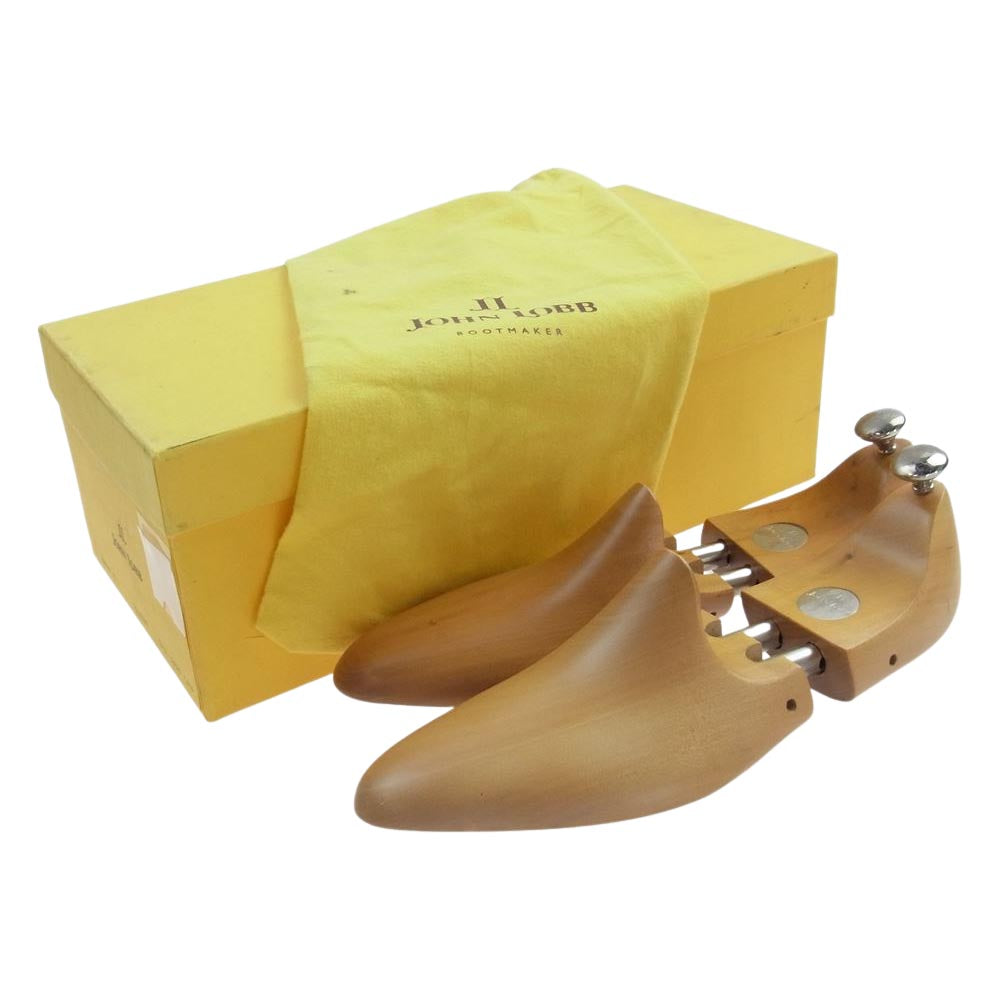 John Lobb ジョンロブ BEAKLEY オックスフォードカーフ パンチドキャップトゥ シングルモンクストラップ シューズ ブラック系 6E【美品】【中古】