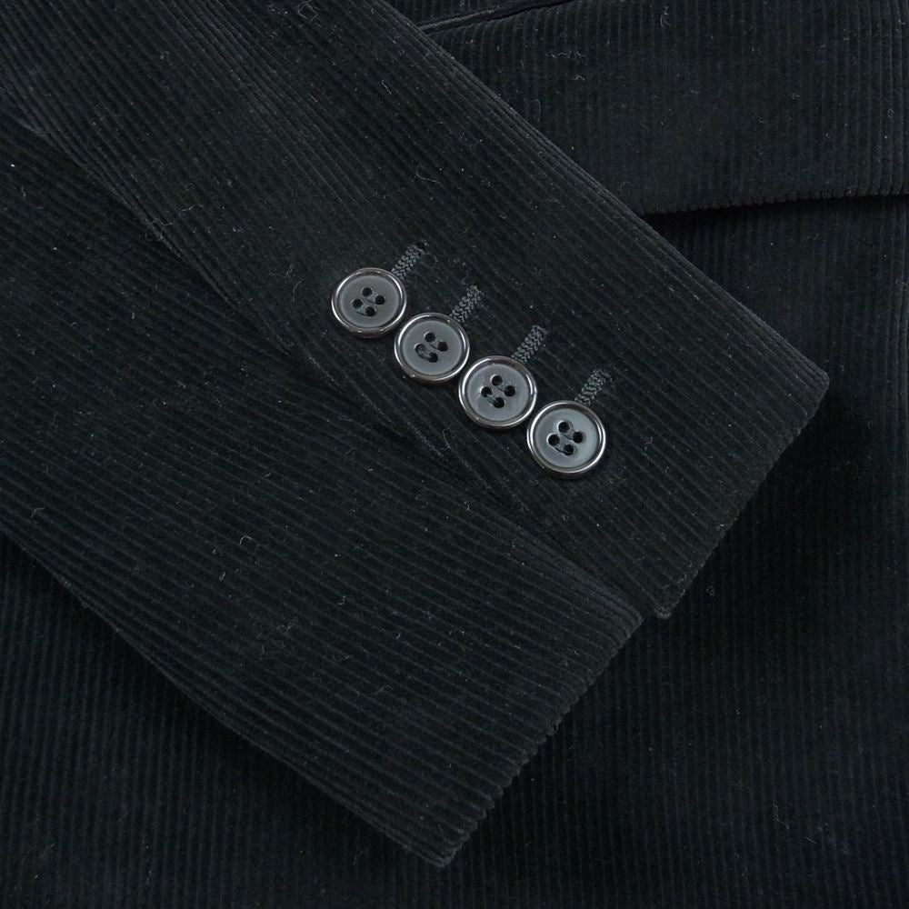SAINT LAURENT サンローラン 391786 Y934J 2015年 コーデュロイ エルボーパッチ ジャケット ブラック系 44【中古】
