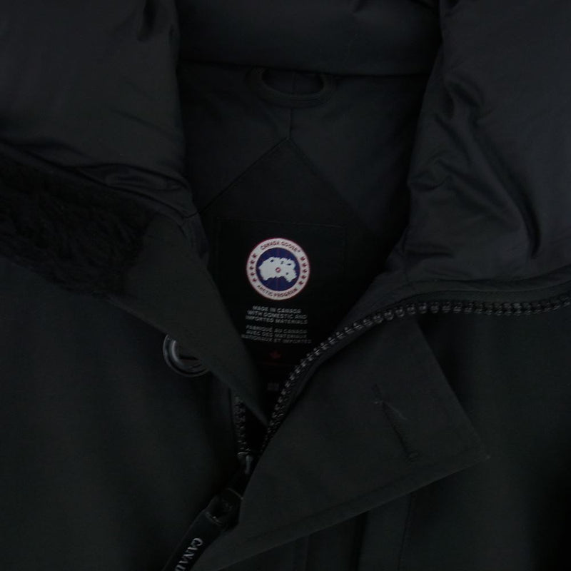 CANADA GOOSE カナダグース 3438JM 国内正規品 サザビーリーグ JASPER PARKA ジャスパーパーカ ファーフード付き  ダウンジャケット ブラック系 M【中古】