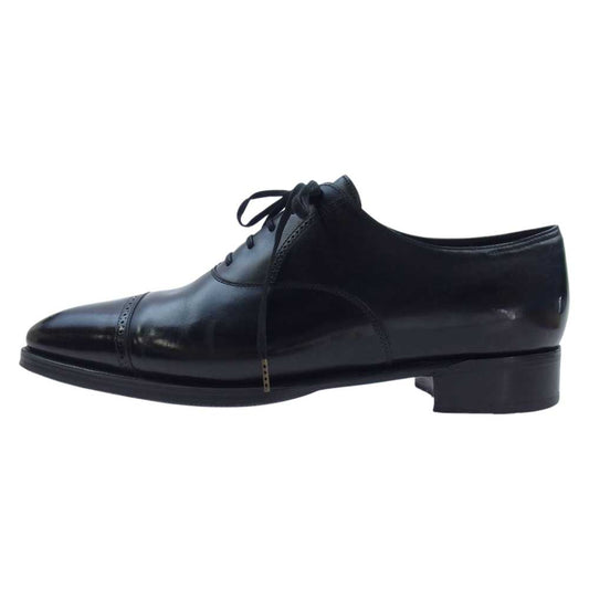 John Lobb ジョンロブ PHILIPII フィリップ2 OXFORD オックスフォード 1000ラスト パンチドキャップトウ ドレス シューズ ブラック系 8E【中古】
