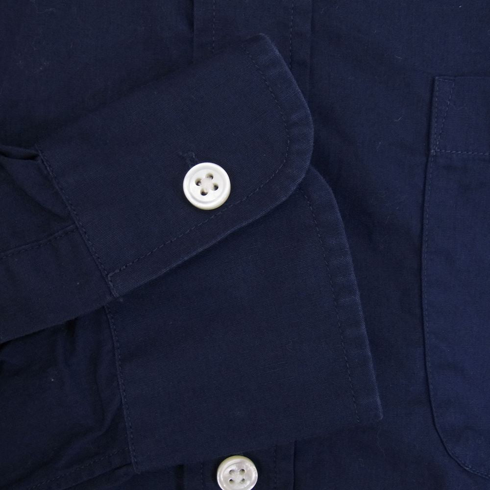 WACKO MARIA ワコマリア コットン ボタンダウン 長袖 シャツ ダークネイビー系 M【中古】