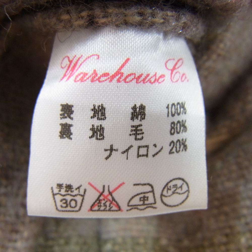WAREHOUSE ウエアハウス HELLER'S CAFE ヘラーズカフェ 裏ブランケット デニム ベスト インディゴブルー系 36【中古】