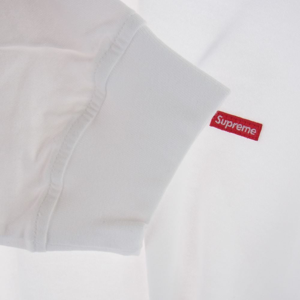 Supreme シュプリーム 21SS small box l/s tee スモールボックス 長袖 Tシャツ ホワイト系 L【新古品】【未使用】【中古】