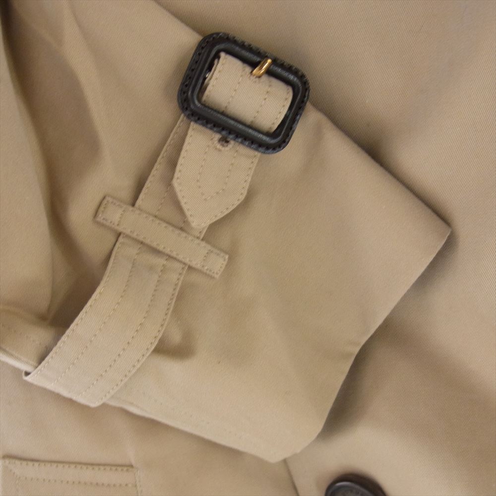 BURBERRY LONDON バーバリー ロンドン 3906687 英国製 SANDRINGHAM SHORT 裏地ノバチェック サンドリンガム ショート トレンチコート ベージュ系 44【中古】