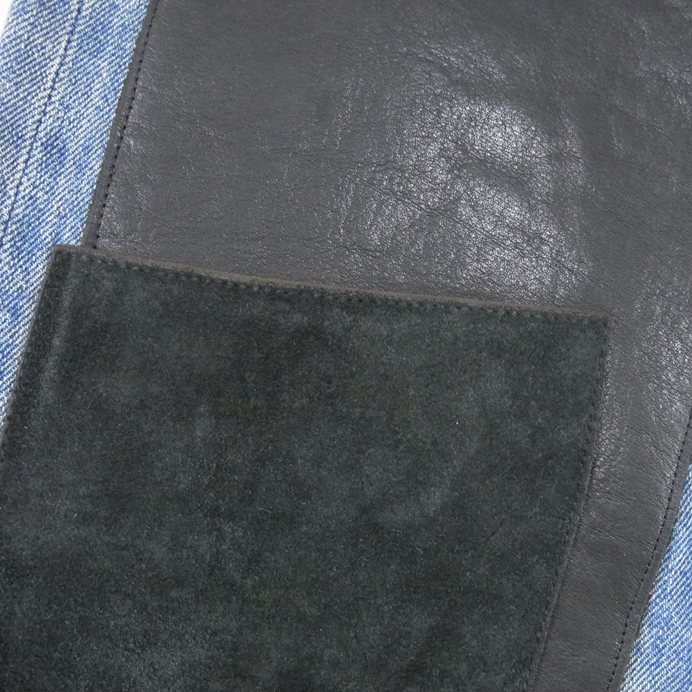 ダイリク 21AW D-7 Leather Patch Slim Denim Pants スリム デニム パンツ インディゴブルー系 27【中古】