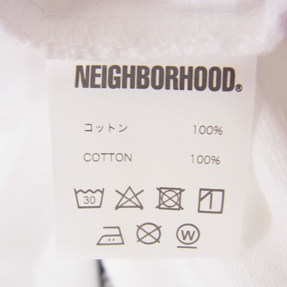 NEIGHBORHOOD ネイバーフッド 232PCNH-ST17 NH TEE SS-17 ロゴ プリント 半袖 Tシャツ ホワイト系 M【新古品】【未使用】【中古】