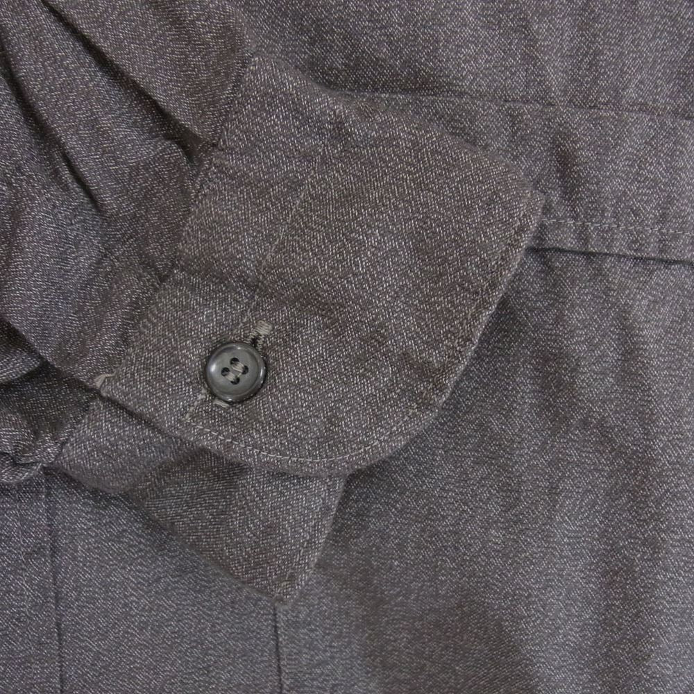 COMOLI コモリ 22SS V01-02006 ヨリ杢 プルオーバー シャツ グレー系 2【美品】【中古】