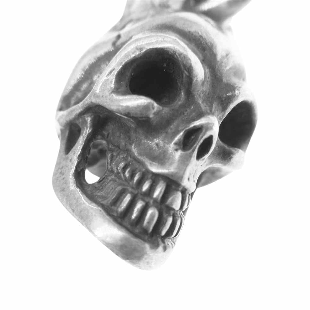 GABOR ガボール Gaboratory ガボラトリー Single Slant Head Skull Pendant 絶壁 シングル スカル ペンダントトップ シルバー系【中古】