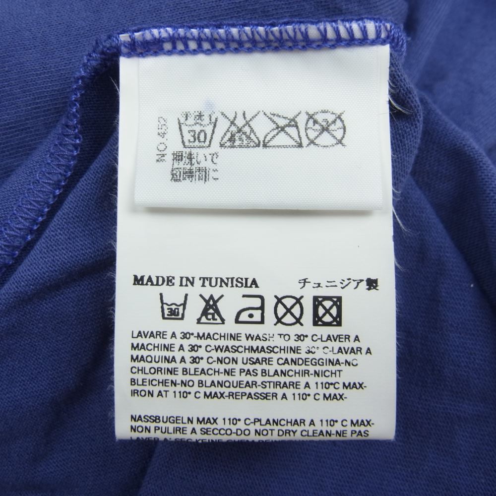 MAISON MARTIN MARGIELA メゾンマルタンマルジェラ 31 XM099 ここのえタグ エイズプリント Vネック 半袖 Tシャツ パープル系【中古】