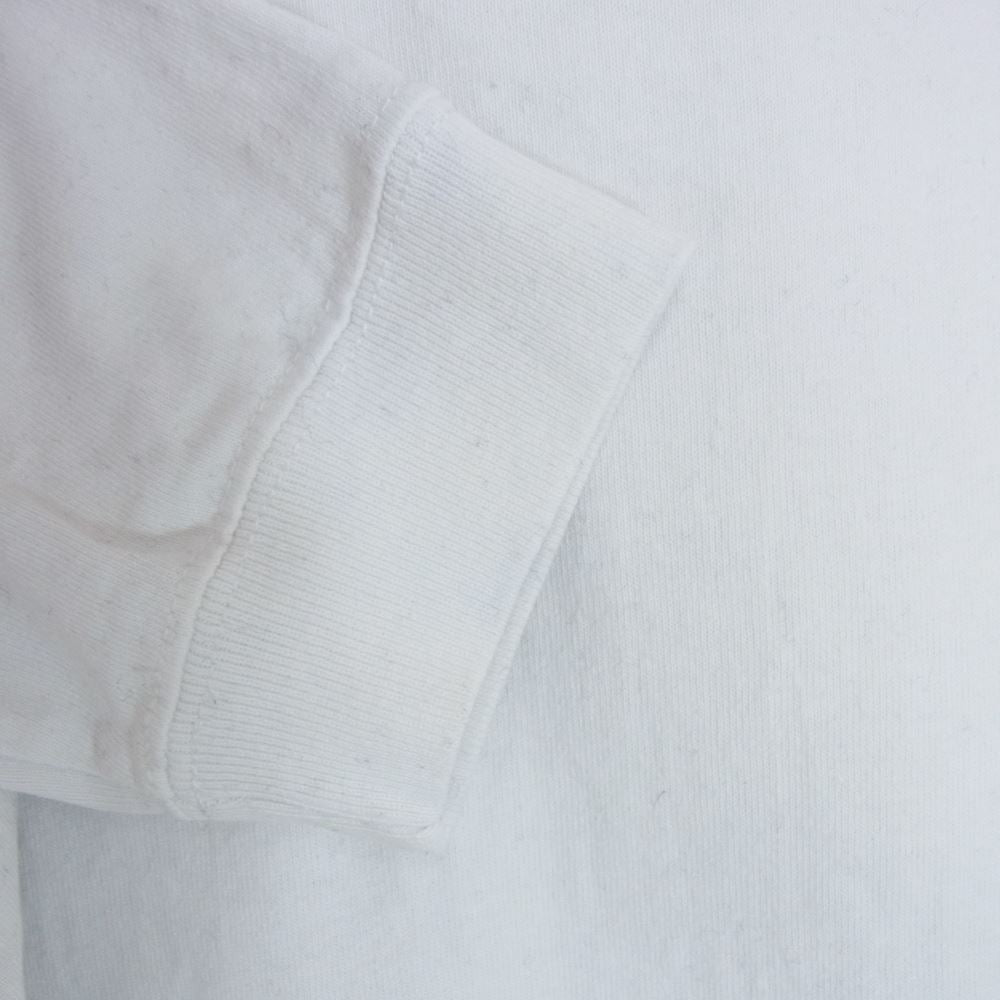 エムアンドエム ロゴ刺繍 スタープリント 長袖 Tシャツ ロンT ホワイト系 XL【中古】