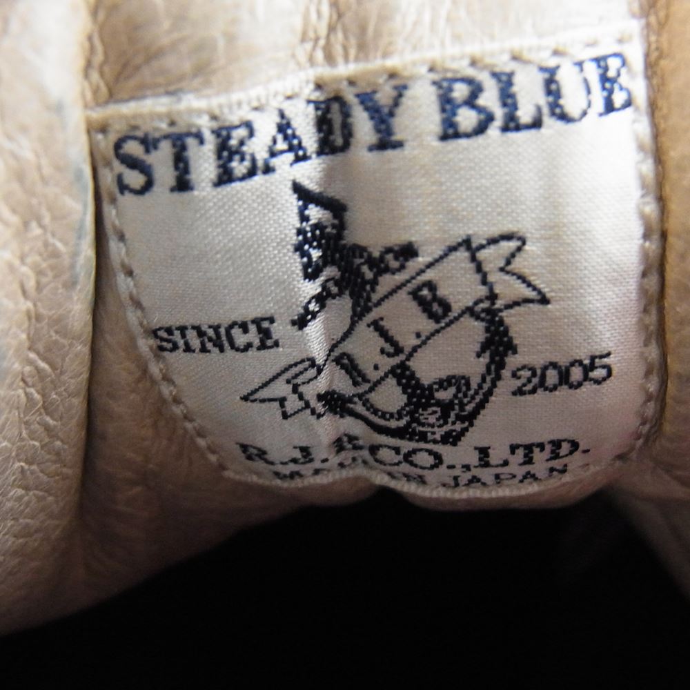 R.J.B アールジェイビー L112 STEADY BLUE コードバン ワーク ブーツ ブラック系 7【中古】