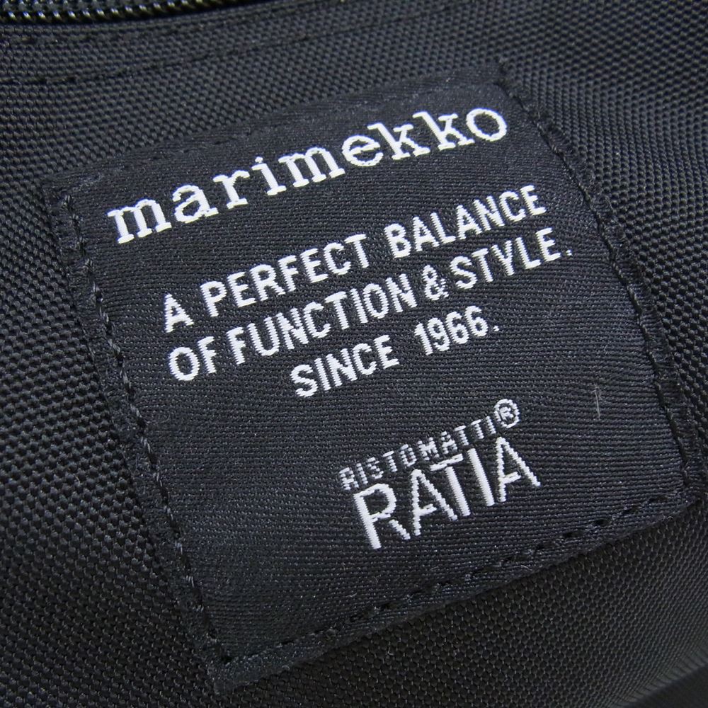 marimekko マリメッコ 516914 BUDDY バディ 026994 リュック ブラック系【中古】