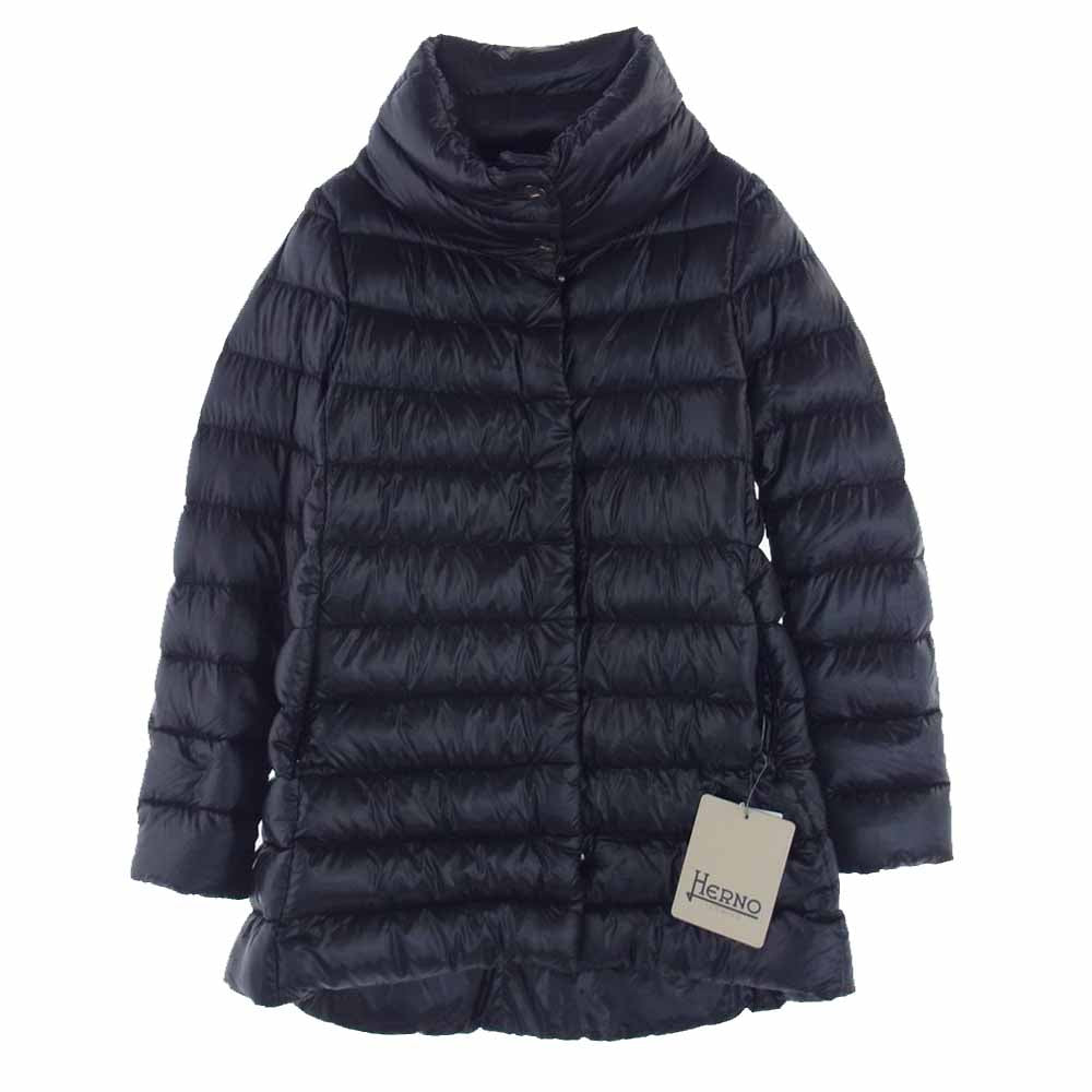 Herno ヘルノ ジャケット PIO505DIC-12017-9300 AMELIA 40 アメリア ダウン ジャケット ブラック系 40【極上美品】【中古】 Herno ヘルノ PIO505DIC-12017-9300 AMELIA 40 アメリア ダウン