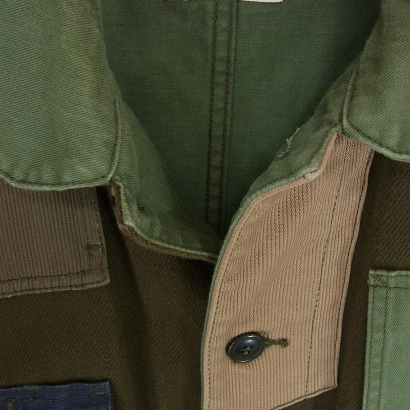 ファンダメンタル 再構築 パッチワーク カバーオール ジャケット  