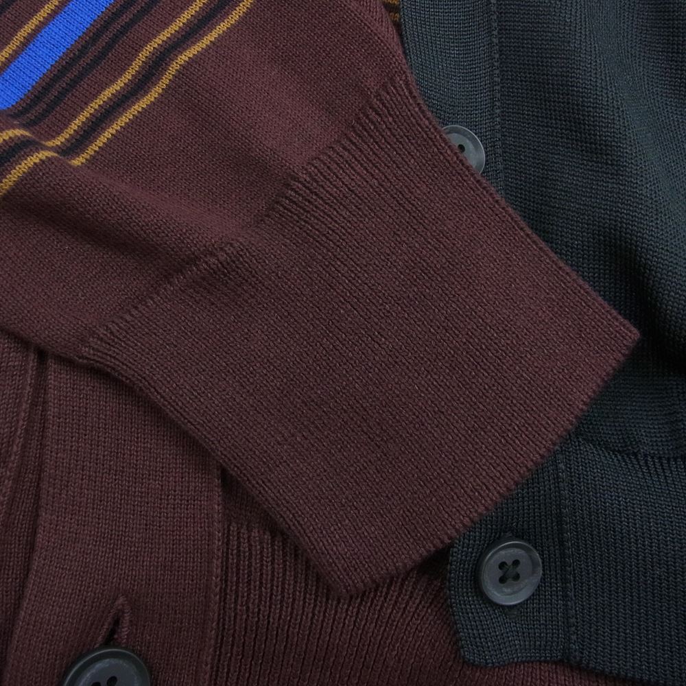 kolor カラー 23SS 23SBM-N01331 ドッキング ニット カーディガン マルチカラー系 3【新古品】【未使用】【中古】