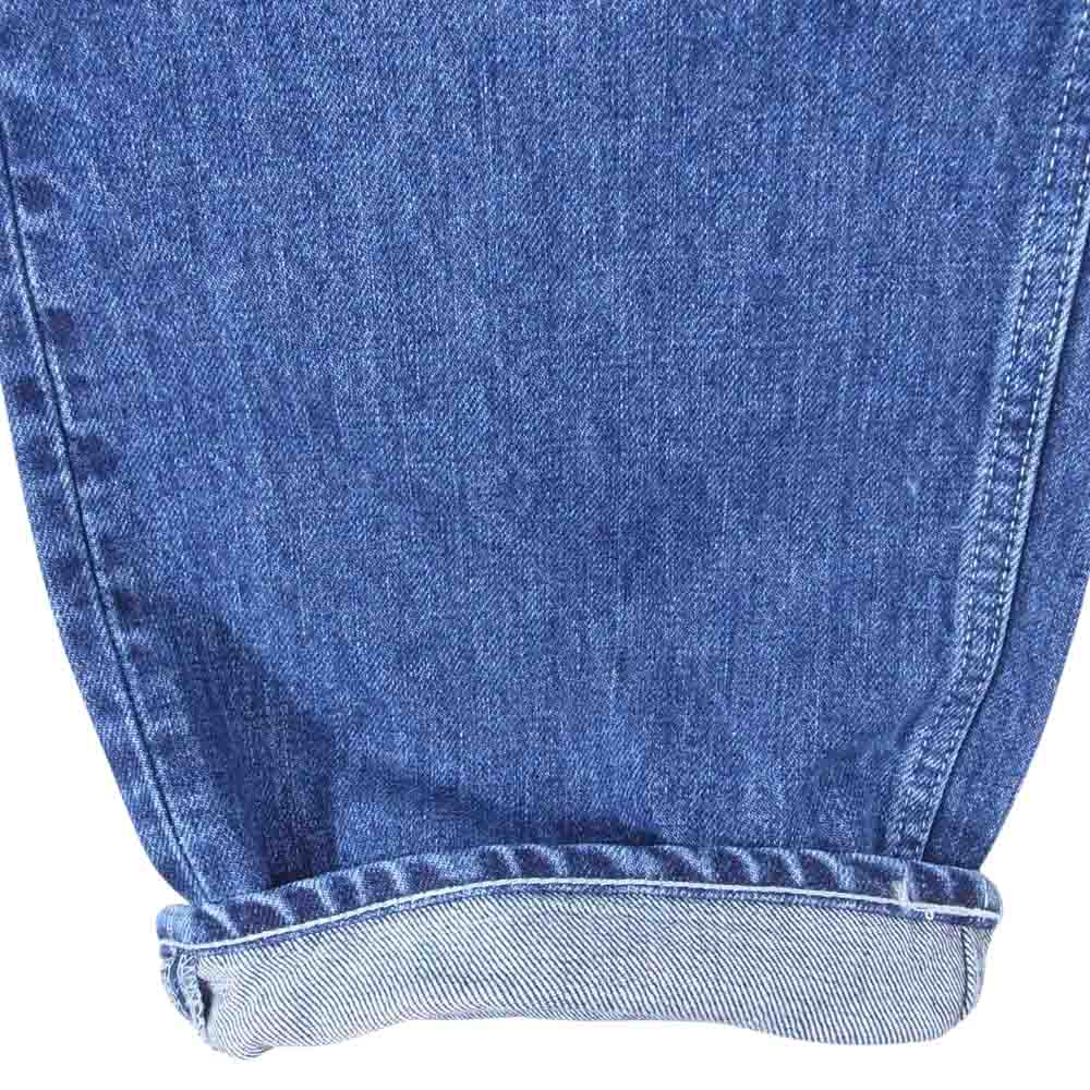 ブラックアイパッチ 23SS BEPSS23PA19 INDIGOB EMBLEM EMBROIDERED DENIM PANTS インディゴ エンブロイダリ― デニムパンツ ジーンズ インディゴブルー系 L【新古品】【未使用】【中古】