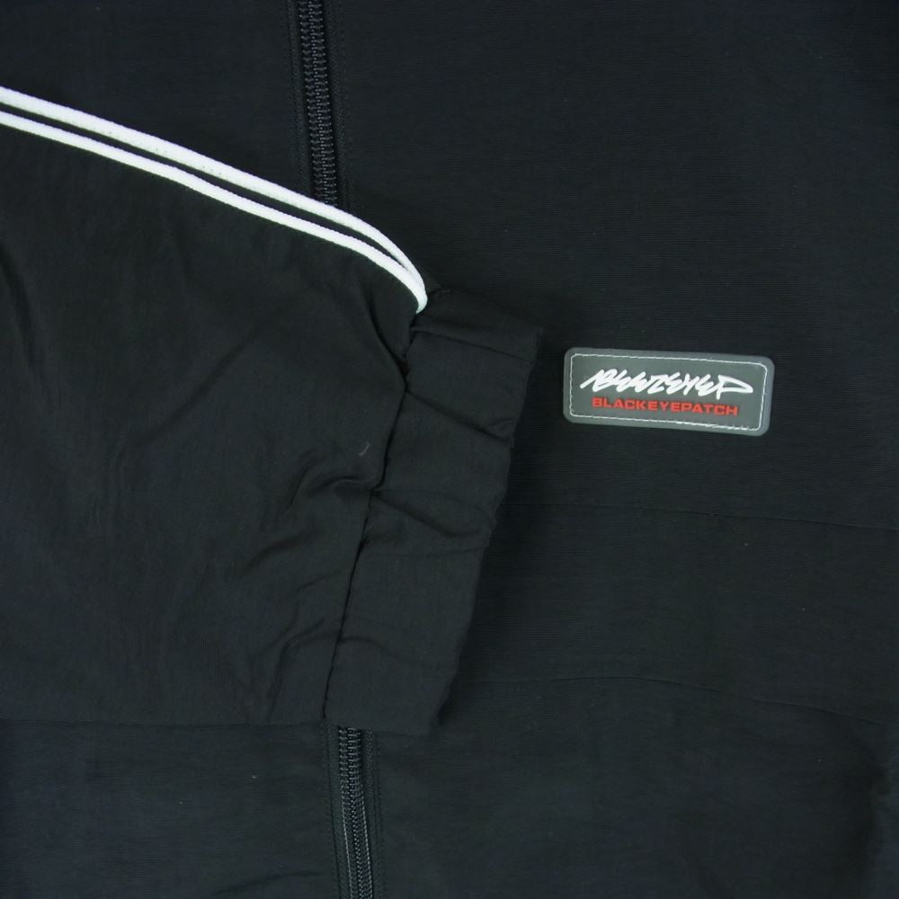 ブラックアイパッチ 21AW BEPFW210T05 ロゴラベルパッチ ナイロン トラック ジャケット ブラック系 M【新古品】【未使用】【中古】