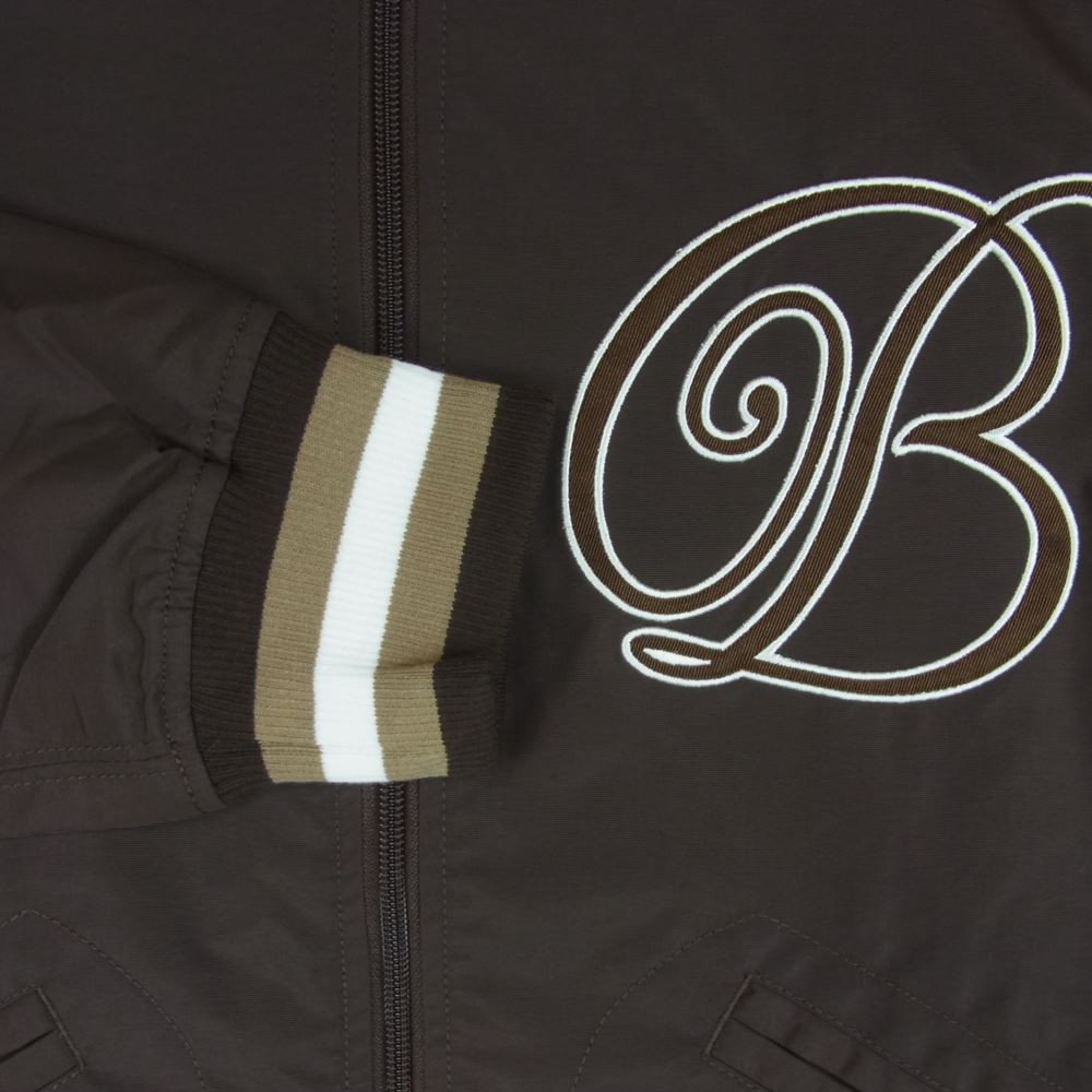 ブラックアイパッチ 21AW BEPFW21EI17 B EMBLEM Bエンブレム ナイロン トラック ジャケット ブラウン系 S【極上美品】【中古】
