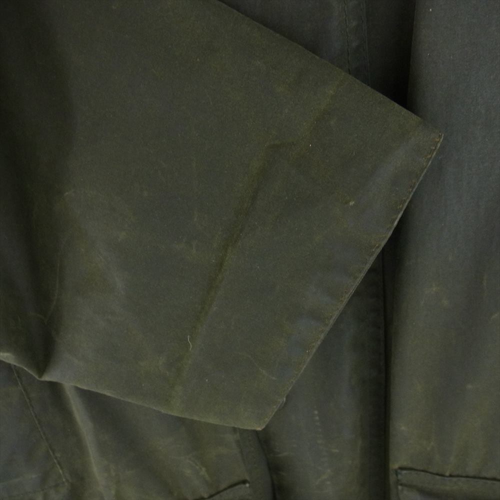 Barbour バブアー 英国製 BORDER 38 ボーダー オイルド ワックス ジャケット 2000年製 00's ダークカーキ系 38【中古】