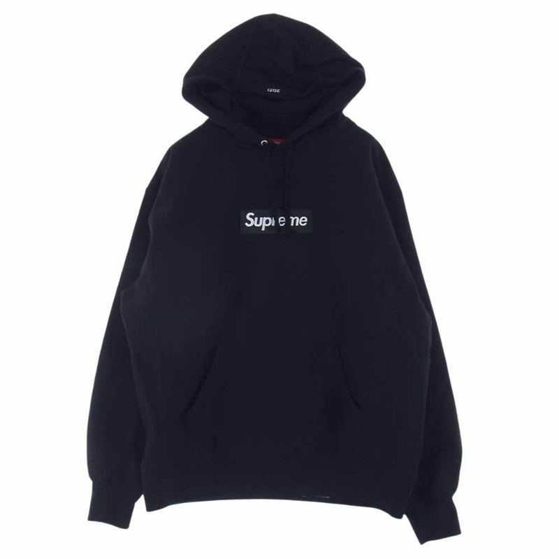 supreme box logo hoodie シュプリーム M 黒 ボックス