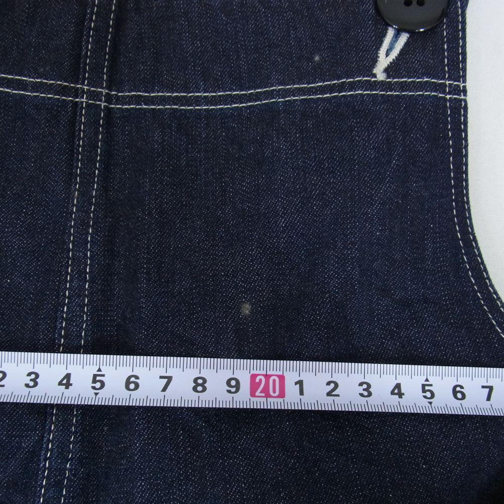 The REAL McCOY'S ザリアルマッコイズ MP20007 U.S. NAVY DENIM OVERALLS デニム オーバーオール インディゴブルー系 サイズ表記無【美品】【中古】
