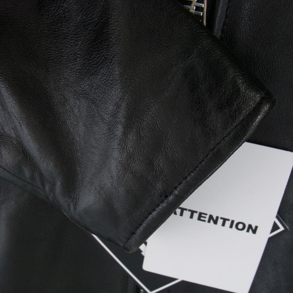 schott ショット × JOURNAL STANDARD ラムレザー スポーツ ジャケット ブラック系 38【中古】