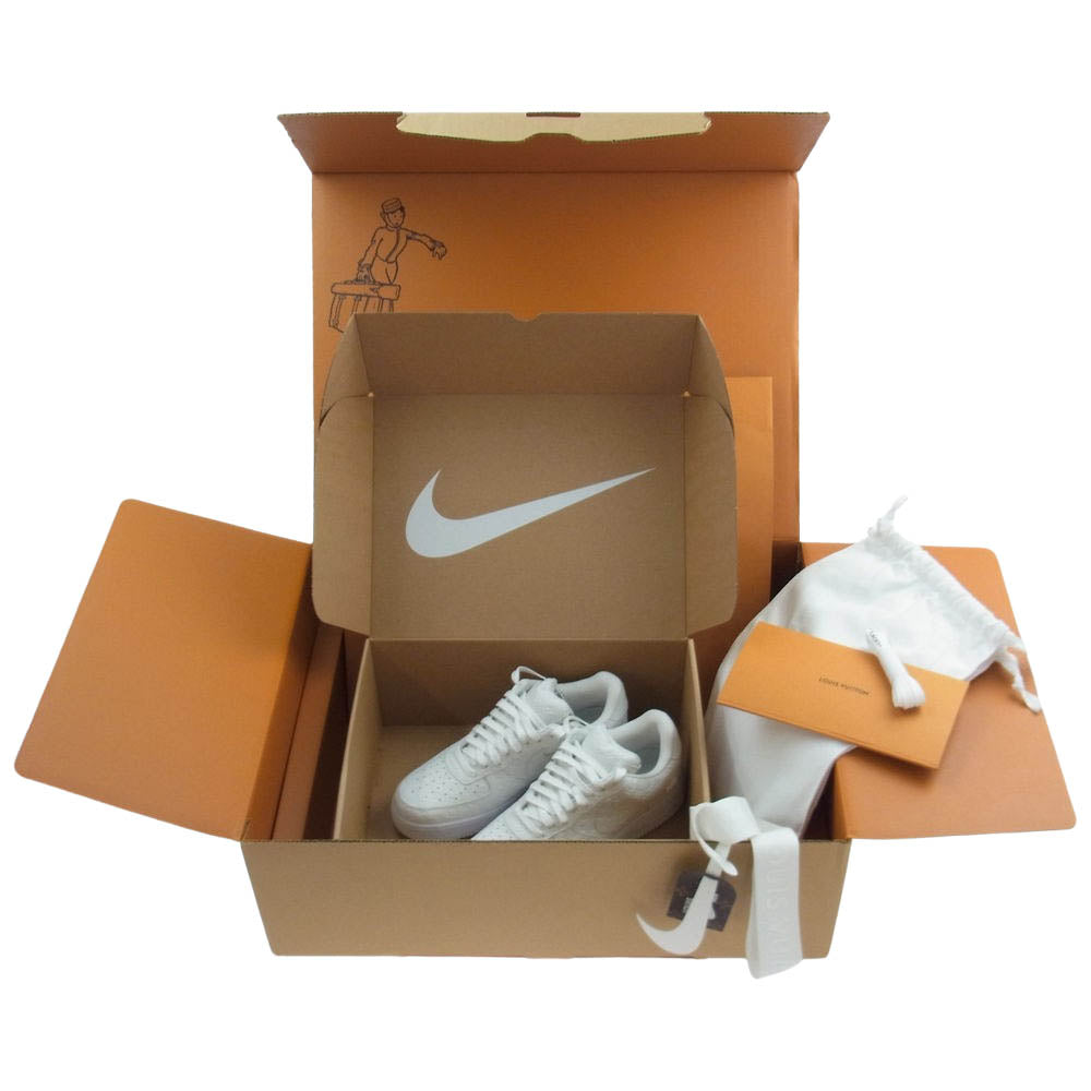 LOUIS VUITTON ルイ・ヴィトン LD0212 × NIKE Air Force 1 Low by Virgil Abloh "White" ナイキ エアフォース ロー ヴァージルアブロー ホワイト系 US8.5【新古品】【未使用】【中古】