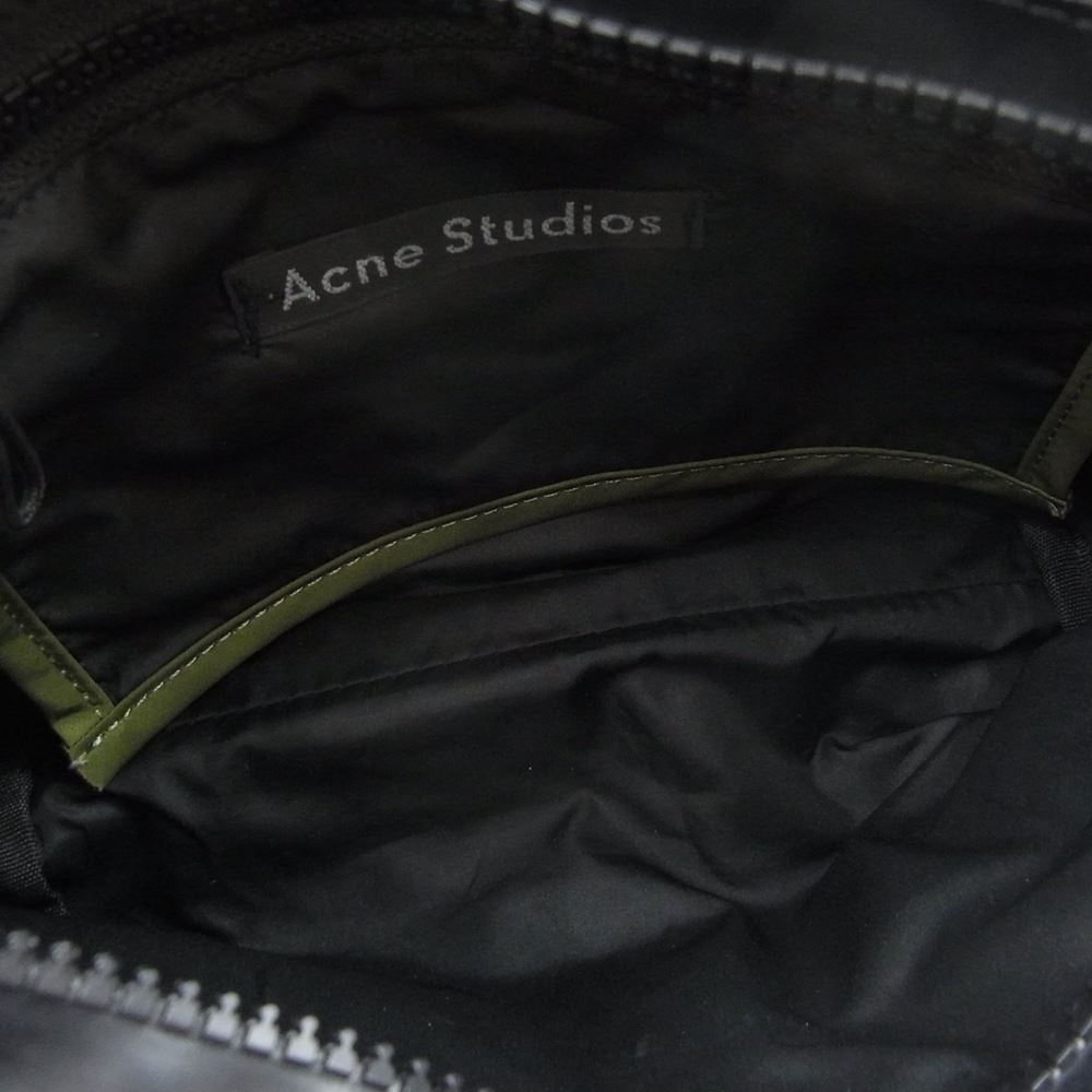 ACNE STUDIOS アクネストゥディオズ FA-UX-BAGS000004 ラバーストラップ ナイロン サコッシュ ショルダーバッグ ブラック系【中古】