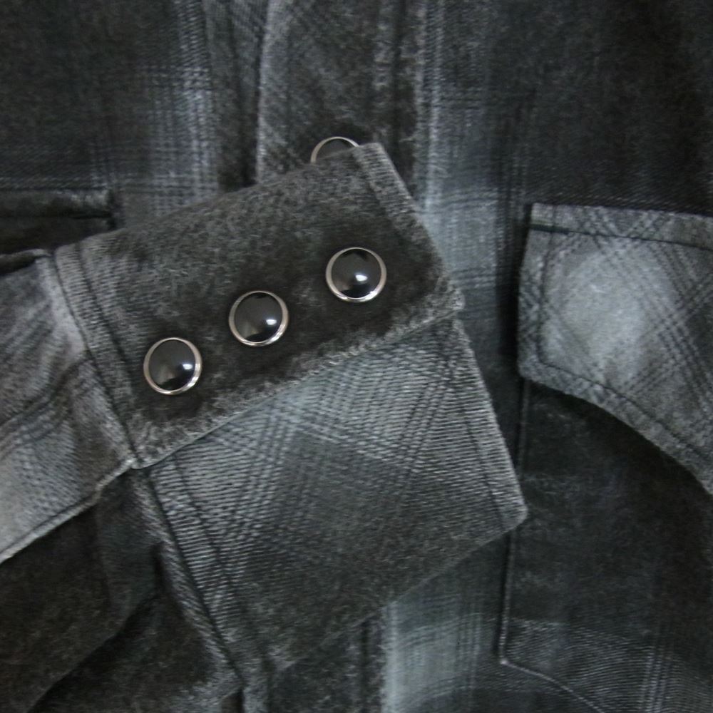 NUMBER(N)INE ナンバーナイン 02AW ジョージ期 宮下貴裕 本人期 オンブレ チェック ウエスタン シャツ ブラウン系 3【中古】