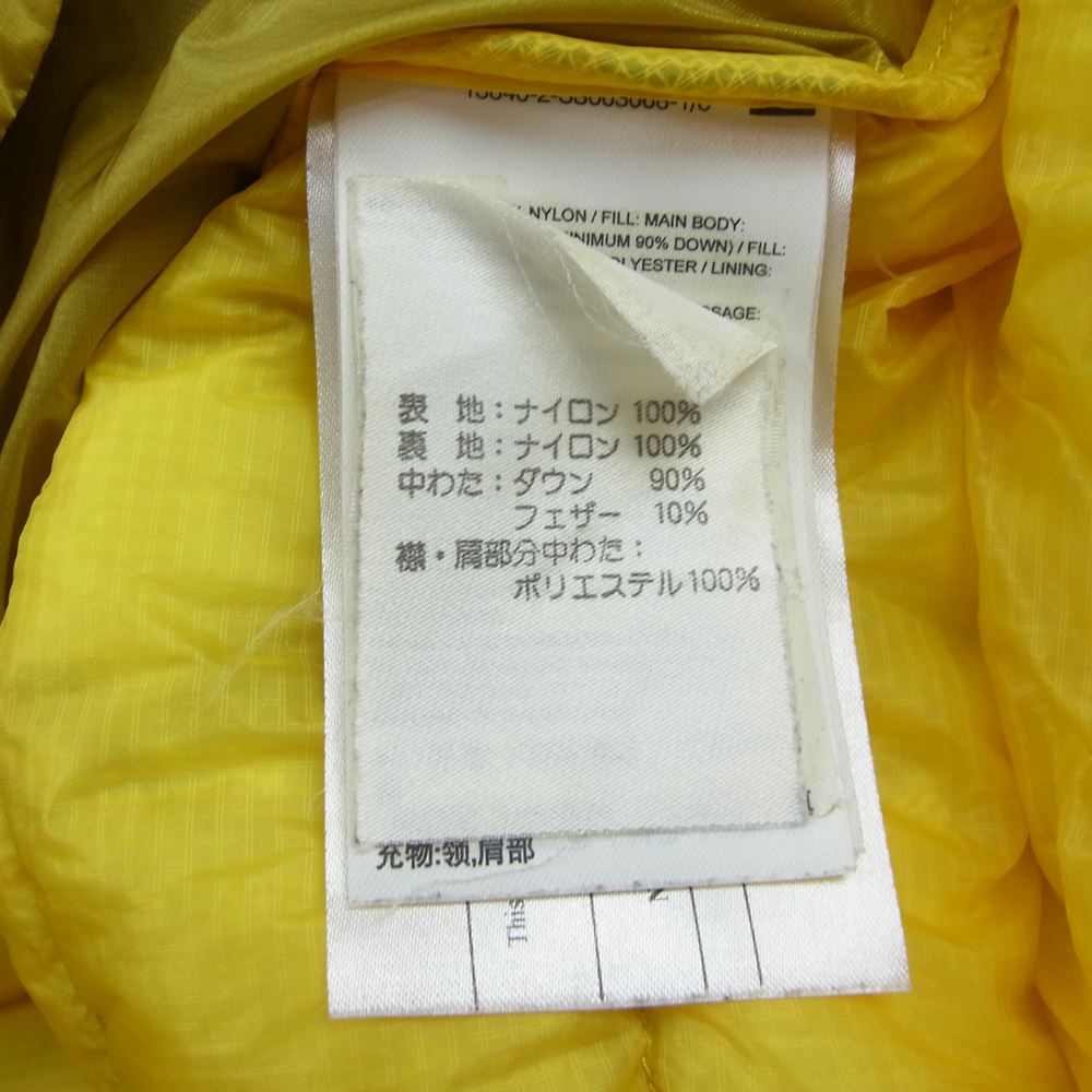 ARC'TERYX アークテリクス 14653-69987 PIEDMONT VEST ピエドモント ダウン ベスト イエロー系 イエロー系 M【中古】
