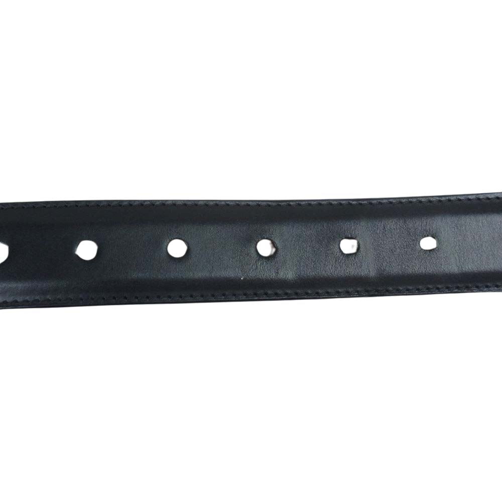 WHITE HOUSE COX ホワイトハウスコックス B.9427 レザー ベルト ブラック系 30/75【中古】