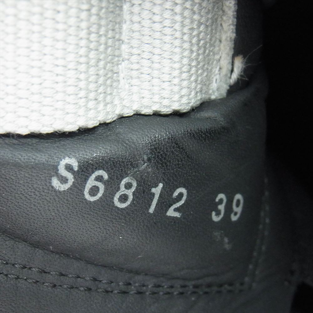 Rick Owens リックオウエンス 21SS S6812 MEGALACED RUNNER メガレース レザー ローカット スニーカー ブラック系 39【中古】
