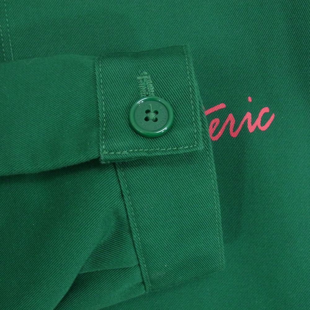 HYSTERIC GLAMOUR ヒステリックグラマー 23SS 02231AB01 × Dickies ディッキーズ GUITAR GIRL ギターガール アイゼンハワー ワーク ジャケット グリーン系 XL【美品】【中古】