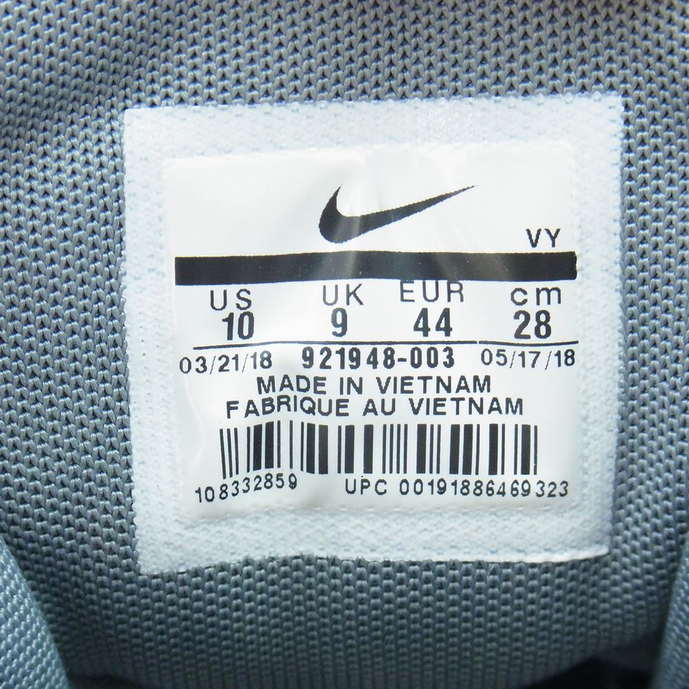 NIKE ナイキ 921948-003 AIR MORE UPTEMPO 96 エア モア アップテンポ 96 HOYAS クールグレー スニーカー グレー系 ブルー系 28cm【中古】