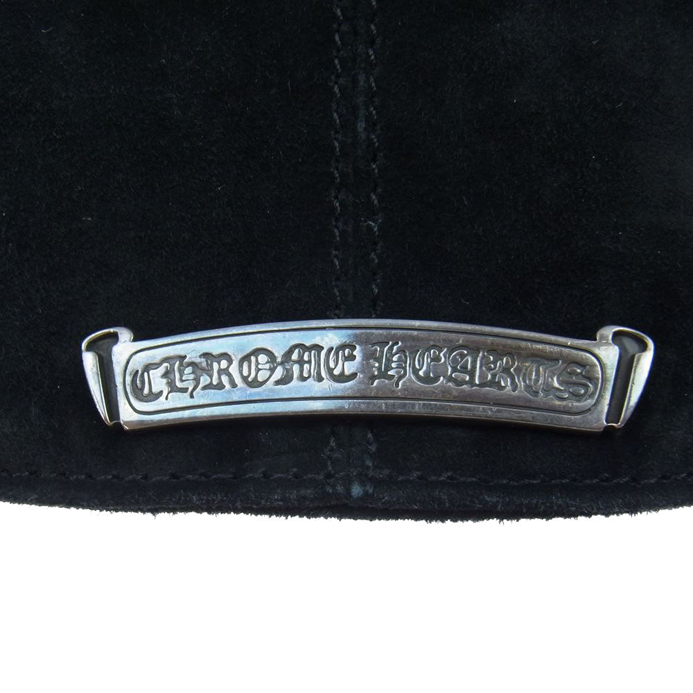 CHROME HEARTS クロムハーツ(原本無) 国内正規品 2B クロスボール ヌバック スエードレザー ベスト ブラック系 M【中古】