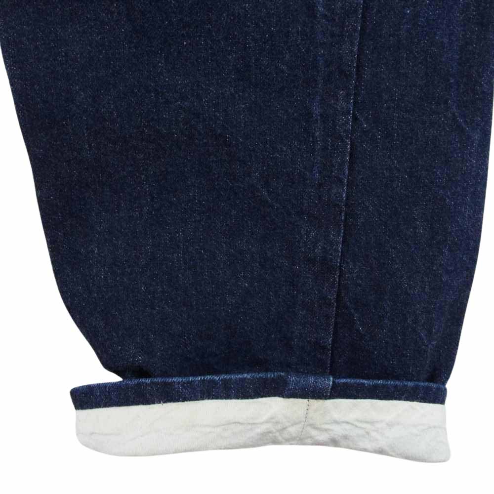 WAREHOUSE ウエアハウス hellers caf? WAISTOVERALL シンチバック サスペンダーボタン デニム パンツ インディゴブルー系 31【中古】