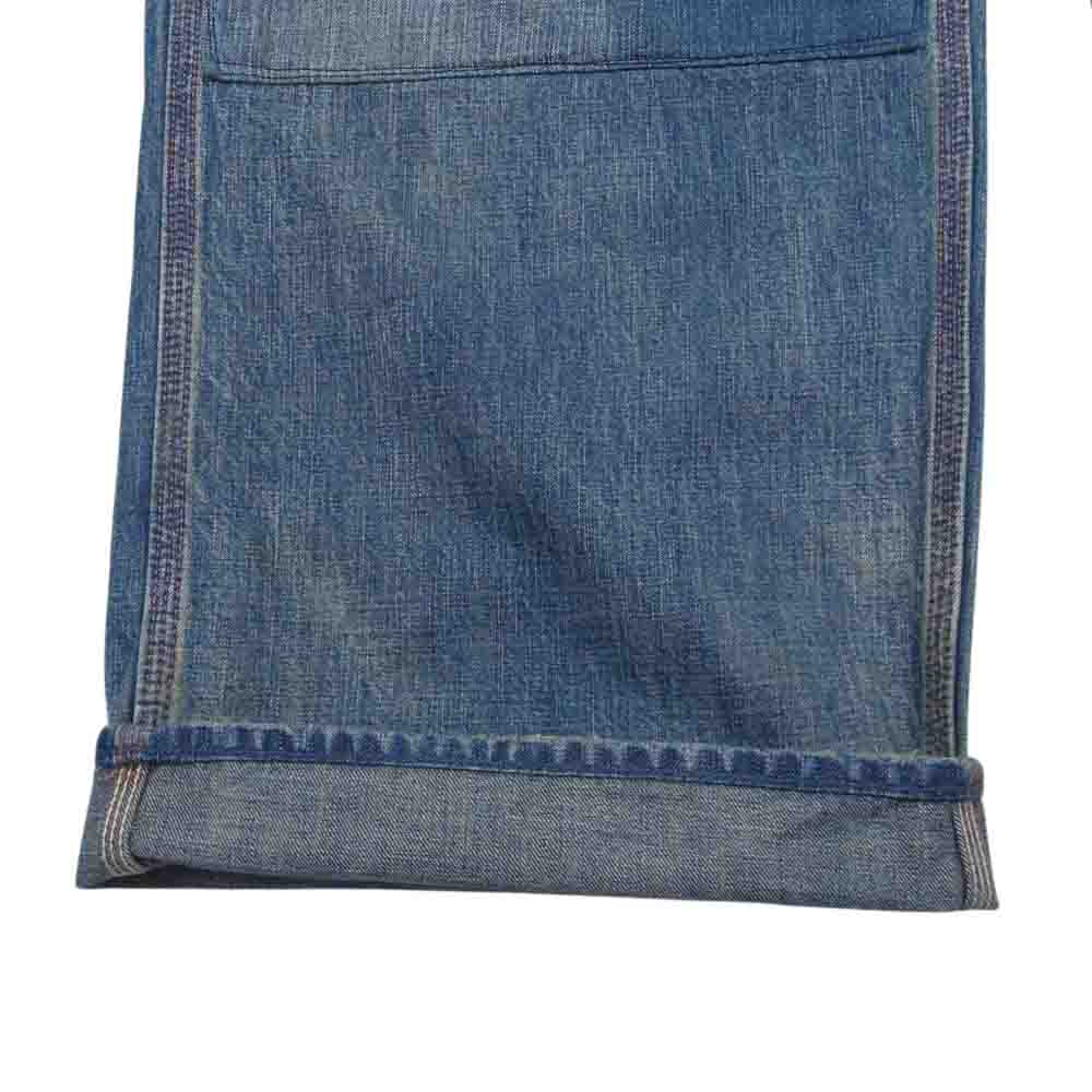 SAINT MICHAEL セントマイケル 23AW SM-A23-0000-038 PAINTER PANTS ユーズド加工 ダメージ ペインターパンツ インディゴブルー系 L【美品】【中古】